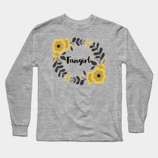 Fangirl Floral Yellow Long Sleeve T-Shirt